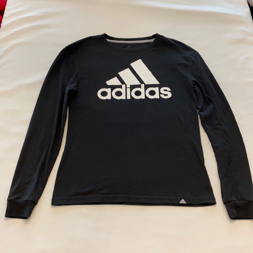 ADIDAS Black Long Sleeve Shirt. Climalite. Size XS